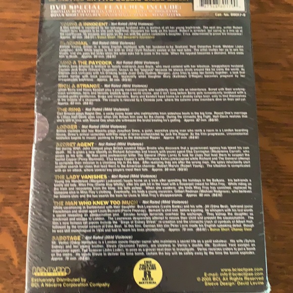 Alfred Hitchcock unopened 10 movie dvd set - Picture 2 of 4